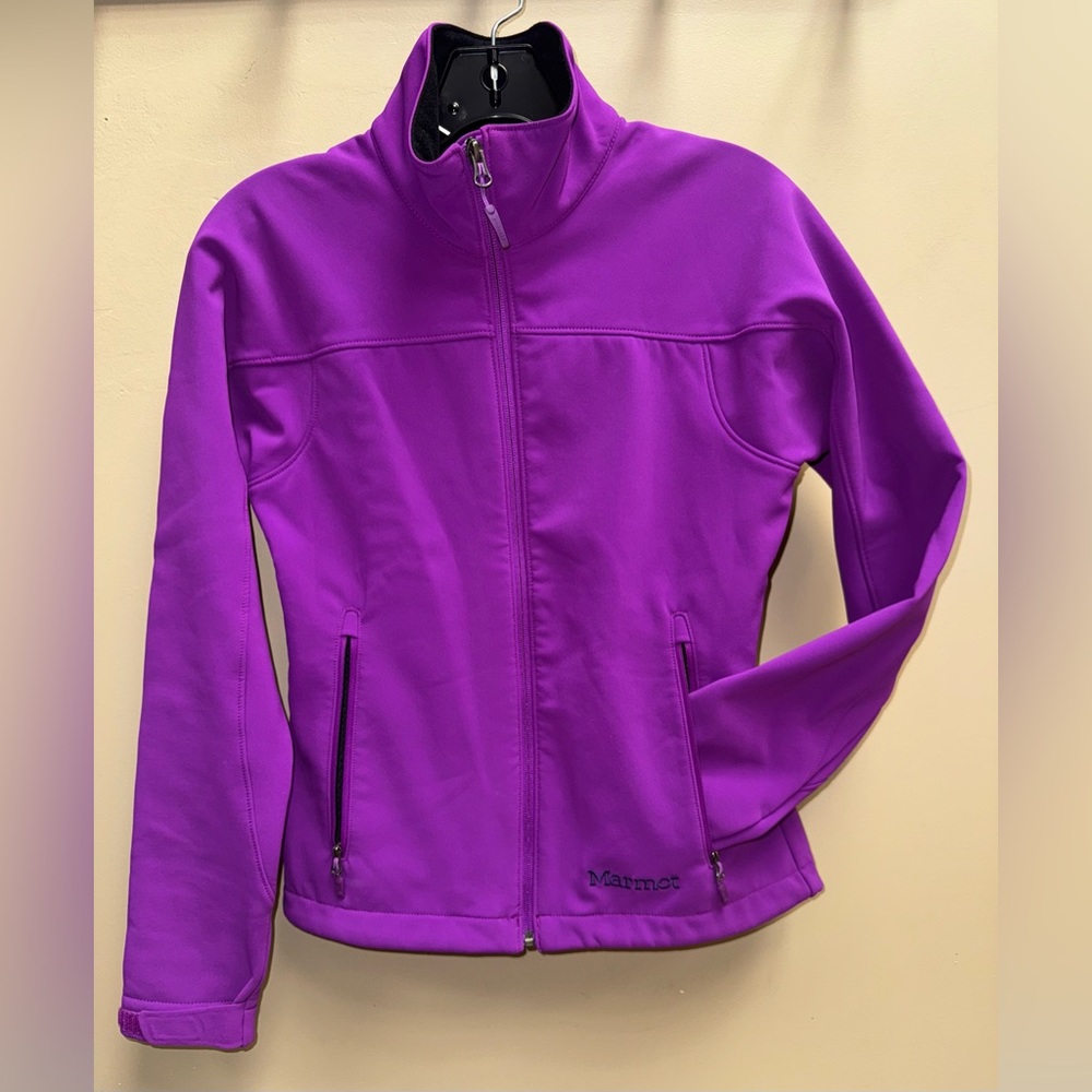 Marmot XS Soft Shell Gore-Tex Jacket Purple Zip Up